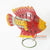 MHRC012 HAND PAINTED METAL FISH DECORATION WITH STAND