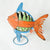 MHRC019 HAND PAINTED METAL FISH DECORATION