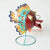 MHRC021 HAND PAINTED METAL FISH DECORATION WITH STAND