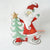 MHRC024 HAND PAINTED METAL SANTA CLAUS WITH CHRISTMAS TREE DECORATION