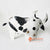 MHRC067 HAND PAINTED WHITE AND BLACK METAL COW DECORATION