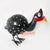 MHRC070 HAND PAINTED BLACK METAL BIRD DECORATION