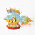 MHRC083 HAND PAINTED METAL CANDLE HOLDER WITH FISH DECORATION