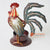 MHRC085 HAND PAINTED METAL CANDLE HOLDER WITH ROOSTER DECORATION