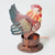 MHRC086 HAND PAINTED METAL CANDLE HOLDER WITH HEN DECORATION