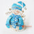 MHRC097 HAND PAINTED METAL CANDLE HOLDER WITH SNOWMAN DECORATION