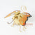 MHRC105 HAND PAINTED YELLOW ORANGE METAL BUTTERFLY DECORATION