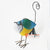 MHRC121 HAND PAINTED METAL BIRD DECORATION