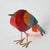 MHRC127 HAND PAINTED RED METAL BIRD DECORATION