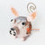 MHRC132 HAND PAINTED LIGHT PINK METAL PIG DECORATION