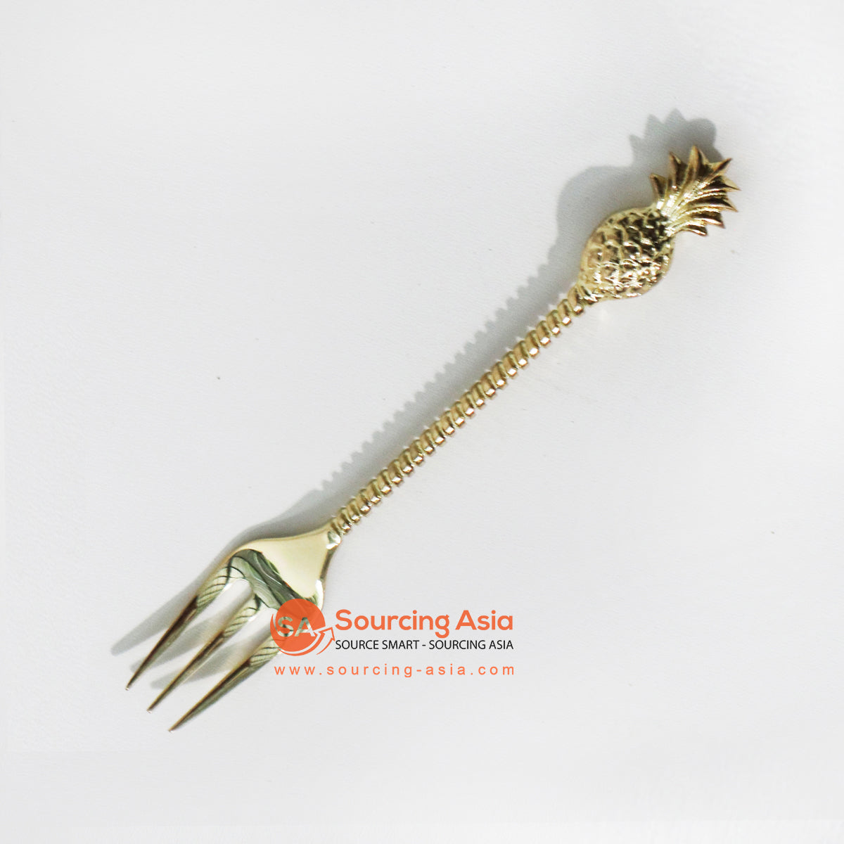 MTL001F BRONZE FORK WITH PINEAPPLE DECORATION