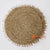 MRC006 NATURAL SEAGRASS ROUND PLACEMAT WITH SHELL FRINGE