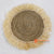 MRC011 NATURAL SEAGRASS ROUND PLACEMAT WITH LIGHT BROWN FRINGE