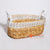 MRC059 NATURAL WATER HYACINTH BASKET WITH WHITE EDGES AND HANDLE