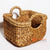 MRC063 NATURAL WATER HYACINTH BASKET WITH HANDLE