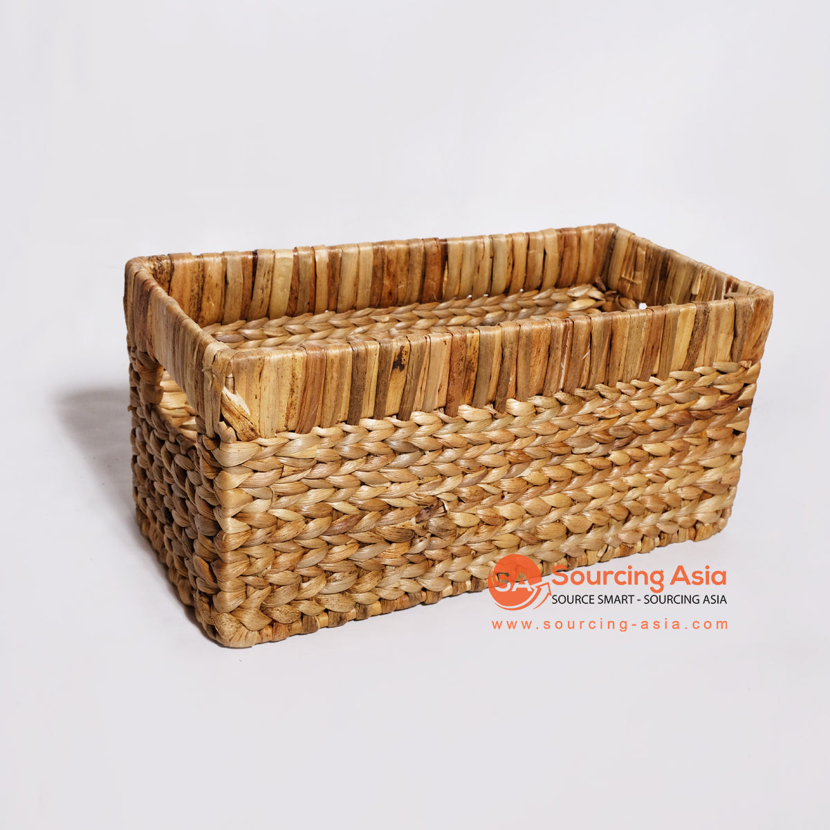 MRC064 NATURAL WATER HYACINTH RECTANGULAR BASKET