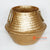 MRC091 GOLD BAMBOO BASKET WITH HANDLE