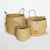 MRC123 SET OF THREE NATURAL PURUN BASKETS WITH HANDLE