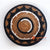 MRC229 NATURAL BANANA FIBER ROUND WALL DECORATION WITH BLACK AND WHITE ROPE