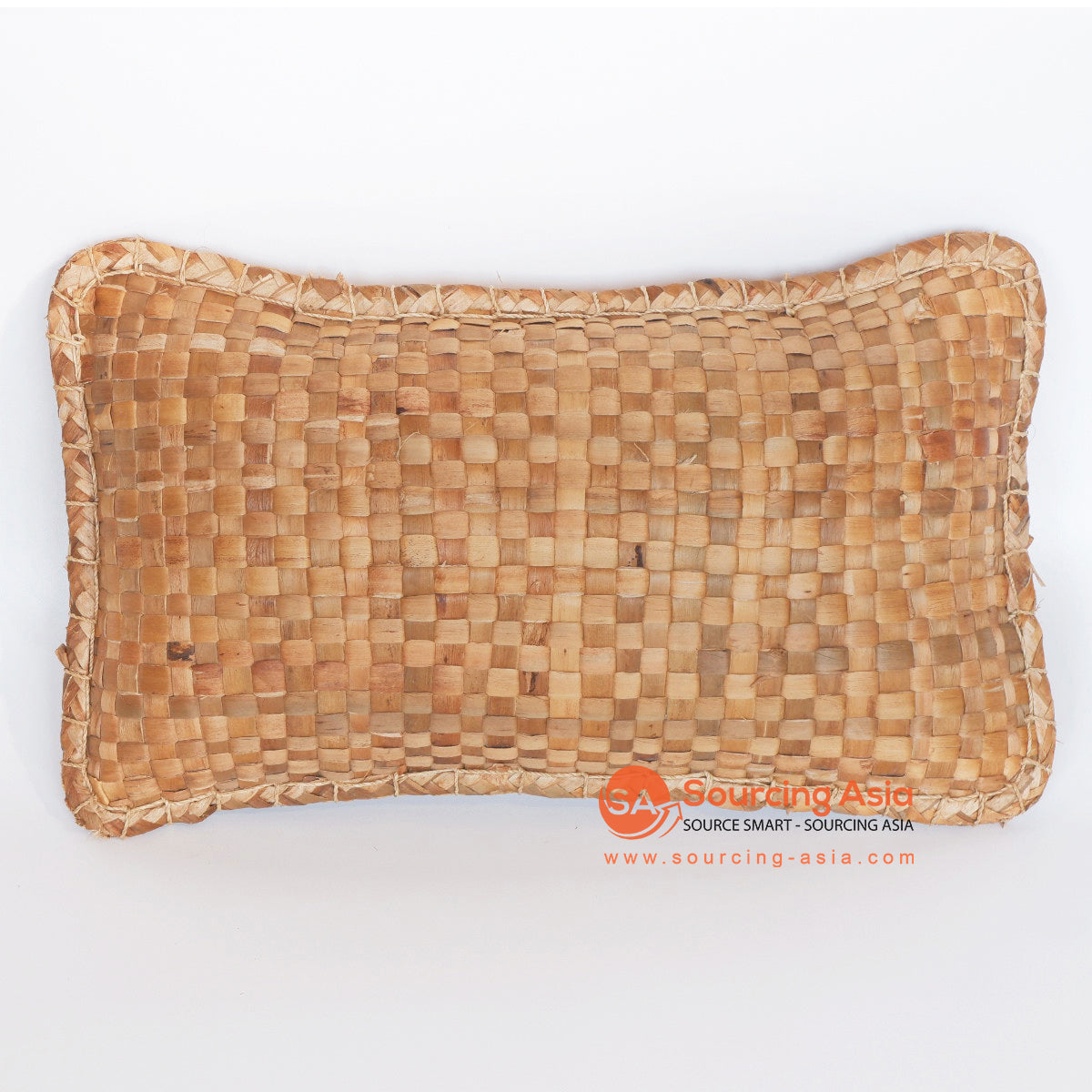 MRC236 NATURAL WOVEN WATER HYACINTH RECTANGULAR CUSHION (PRICE WITH INNER)