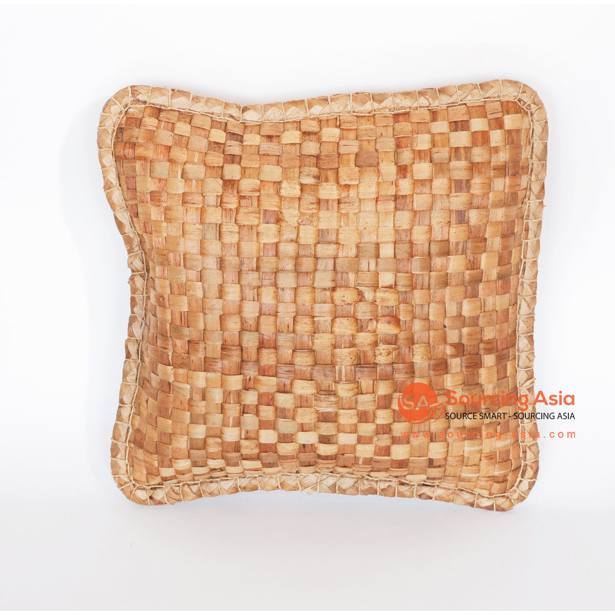 MRC237 NATURAL WOVEN WATER HYACINTH SQUARE CUSHION (PRICE WITH INNER)