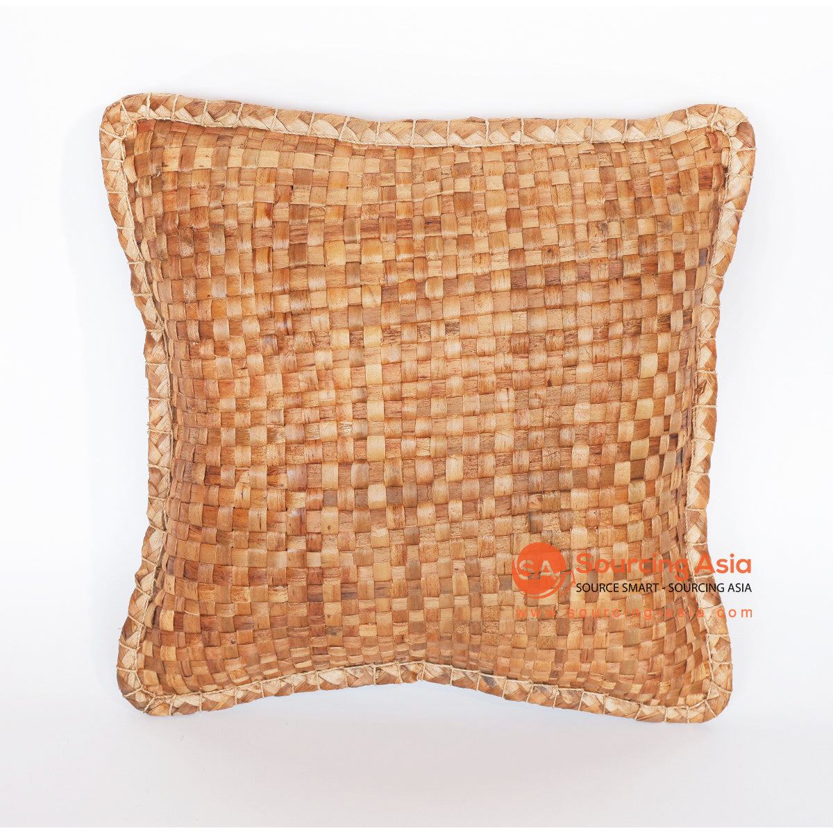 MRC238 NATURAL WOVEN WATER HYACINTH SQUARE CUSHION (PRICE WITH INNER)