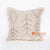 MRC310 NATURAL COTTON CUSHION WITH BLACK HANDSTITCHED AND FRINGE (PRICE WITHOUT INNER)
