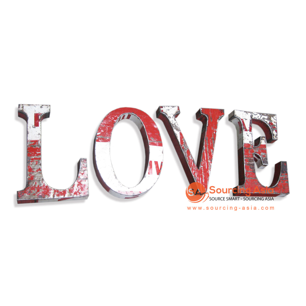 MRY049-2 METAL "LOVE" LETTERS WALL DECORATION