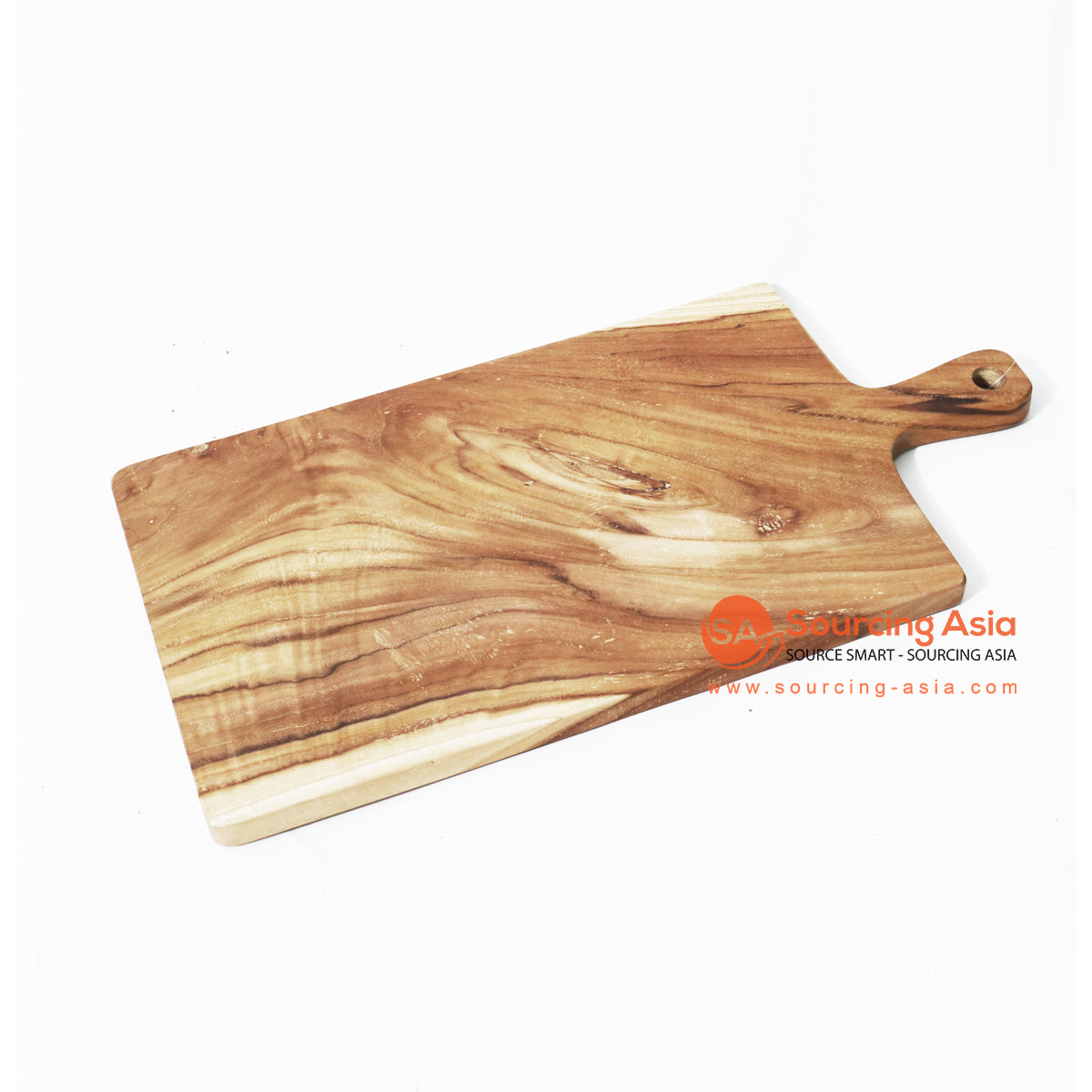 MSB026 NATURAL TEAK WOOD CHOPPING BOARD WITH HANDLE