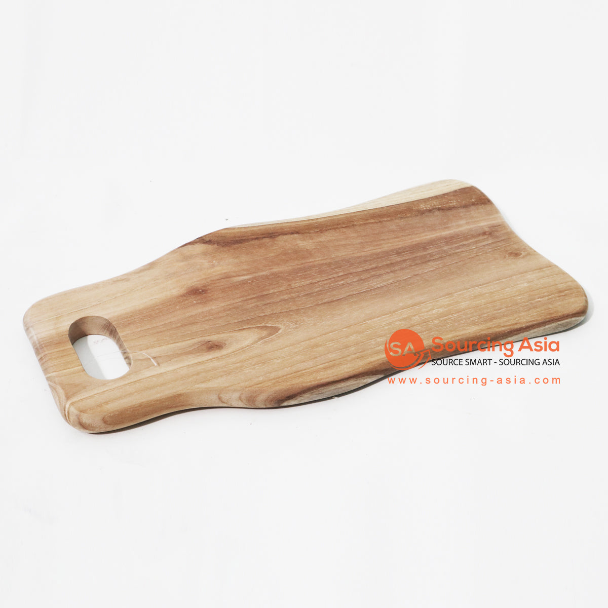 MSB027 NATURAL TEAK WOOD CHOPPING BOARD WITH HANDLE
