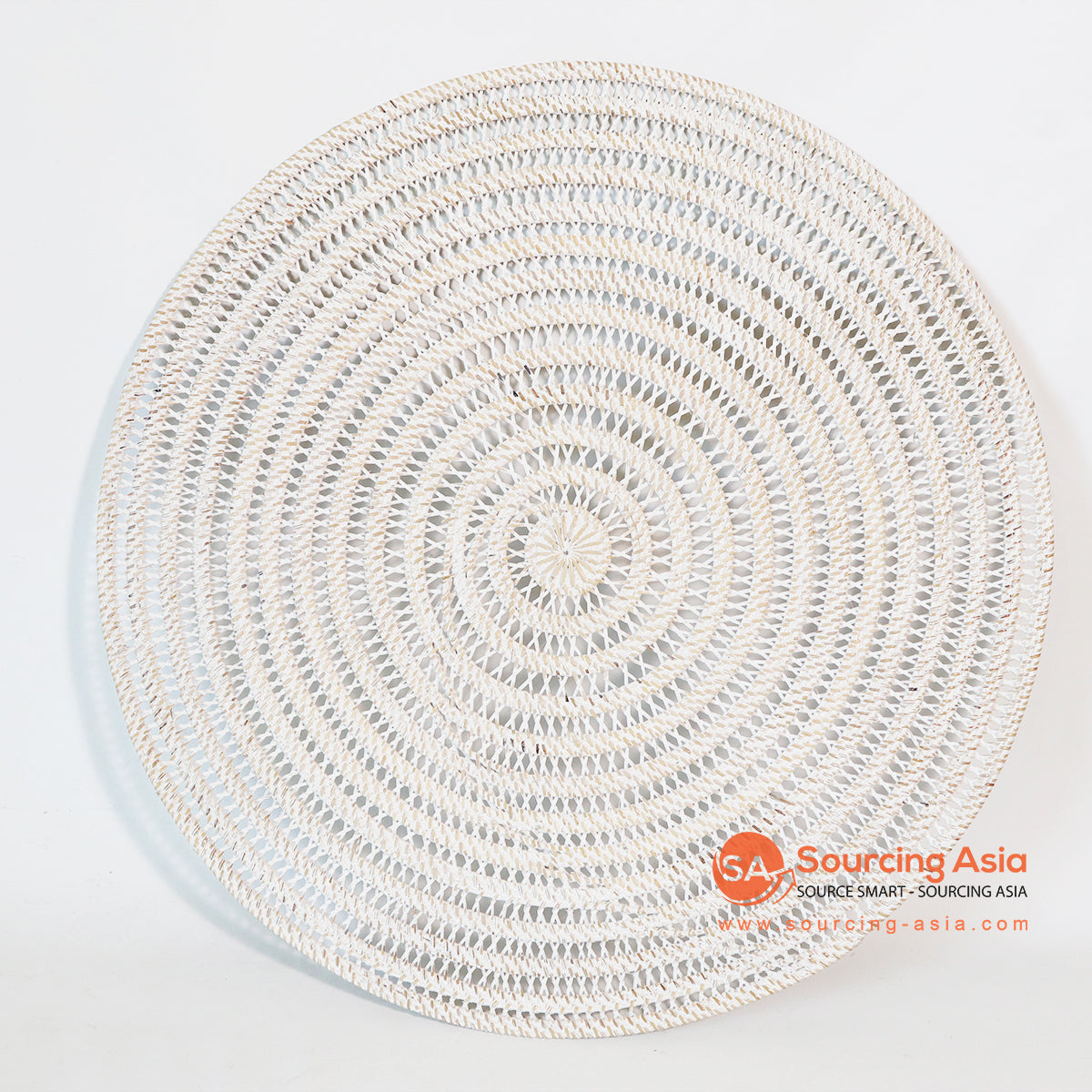MTIC054 WHITE WASH WOVEN RATTAN PLACEMAT