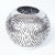 MULC033 SILVER OLD COCONUT SHELL CARVED CANDLE HOLDER