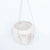 MULC044 WHITE OLD COCONUT SHELL LEAVES CARVED HANGING BOWL