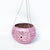MULC061 PINK OLD COCONUT SHELL CARVED HANGING BOWL
