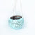 MULC063 TURQUOISE OLD COCONUT SHELL FISH SCALE CARVED HANGING BOWL