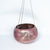 MULC068 PINK OLD COCONUT SHELL CARVED HANGING BOWL