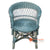 MUR002-GR GREEN WASH RATTAN CASUAL TEDDY CHAIR