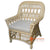 MUR004 NATURAL RATTAN CASUAL CANE CHAIR WITH CUSHION