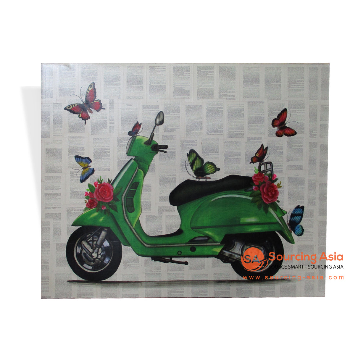MYS068 GREEN SCOOTER PAINTING