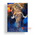 MYS152 ARTISTIC BLUE ELEPHANT PAINTING