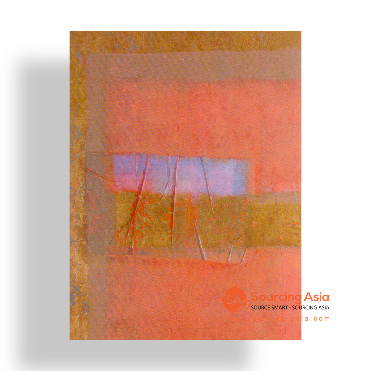 MYS230 ABSTRACT ORANGE PAINTING