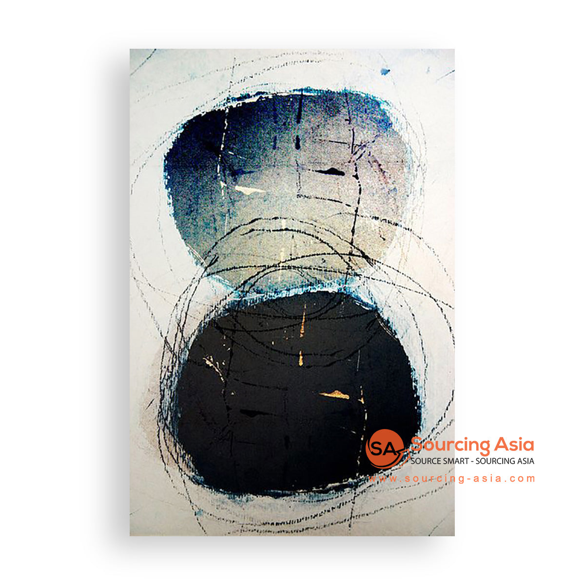 MYS240 ABSTRACT HOLES PAINTING