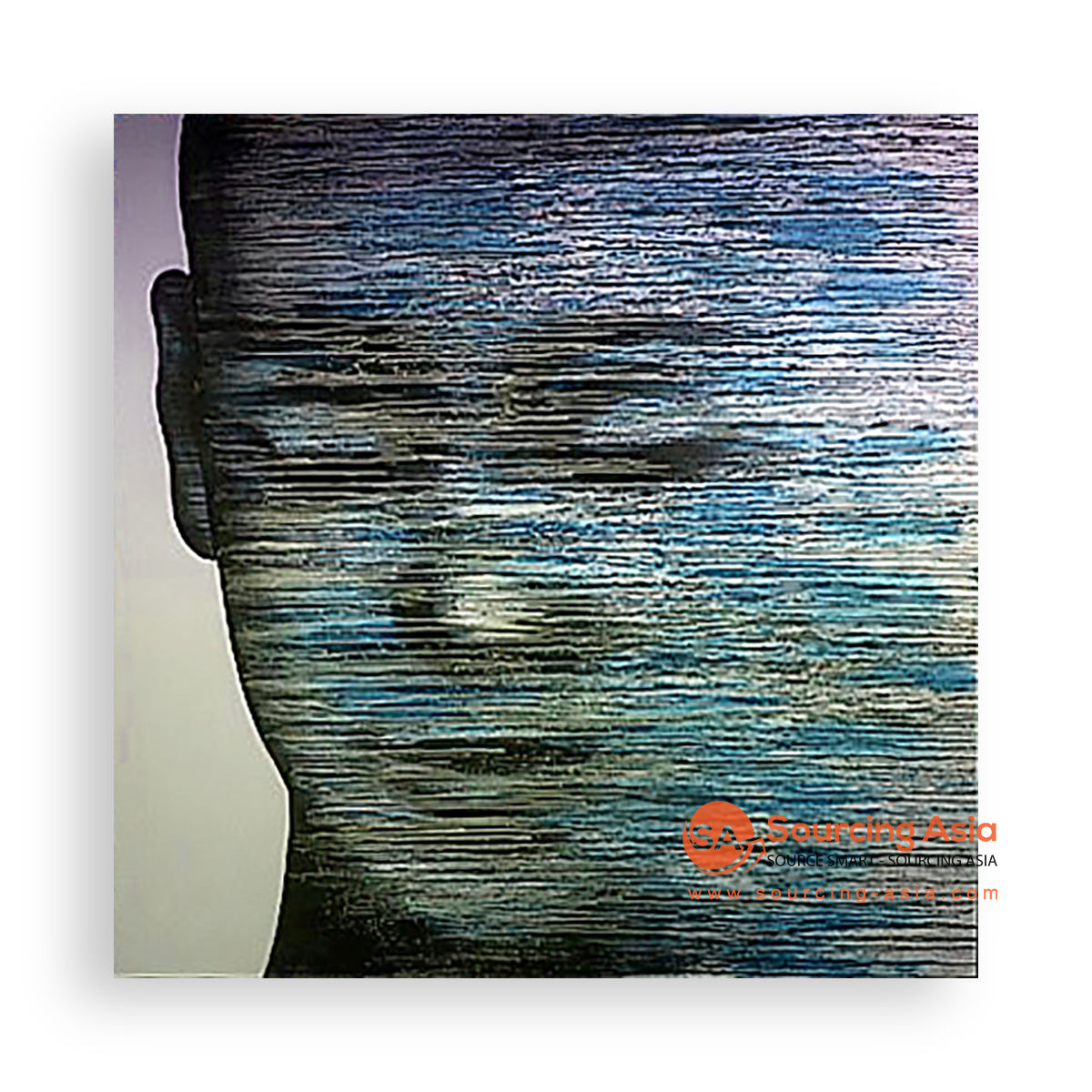MYS291 BLUE ABSTRACT PAINTING