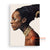 MYS317 TRIBAL AFRICAN WOMAN PAINTING