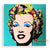 MYS344 TURQUOISE MARILYN MONROE PAINTING