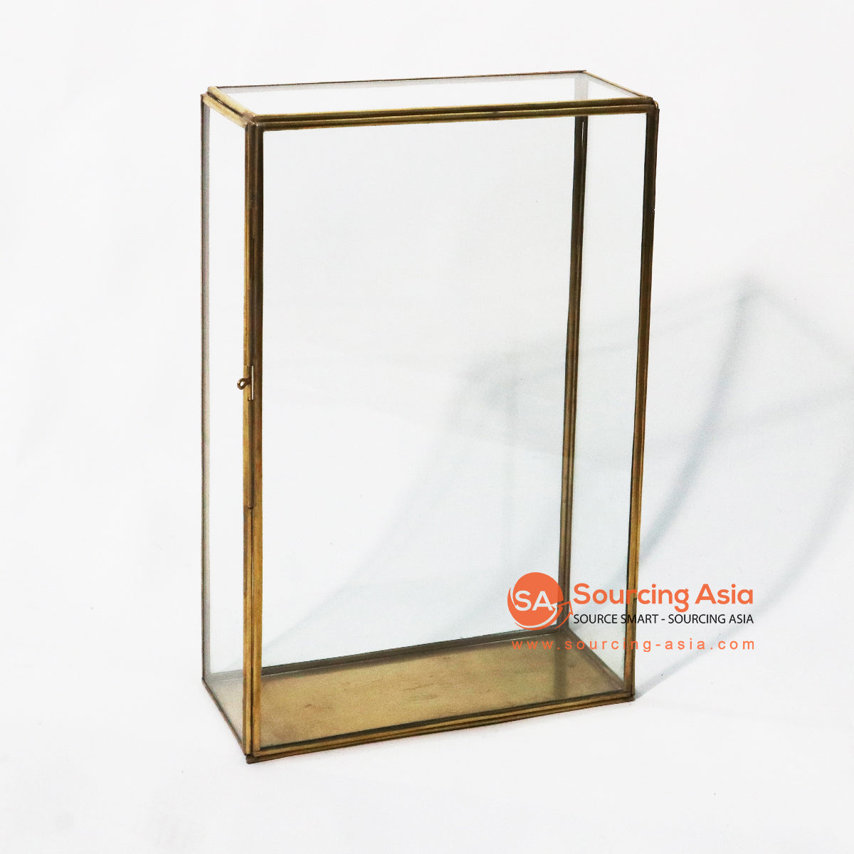 ODE057-1 BRONZE IRON SQUARE CANDLE HOLDER