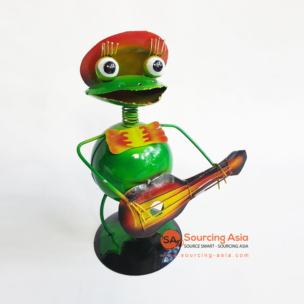 PEBC006 METAL FROG DECORATION PLAYS GUITAR