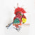 PEBC134 HAND PAINTED METAL PARROT DECORATION