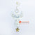 PEBC187 AIRBRUSHED PAINTED WHITE ANGEL WALL DECORATION WITH HANGING HOOK AND STAR ORNAMENT