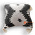 PLT015 BLACK AND WHITE SQUARE CUSHION WITH TASSELS (PRICE WITHOUT INNER)